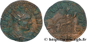 GALLIENUS
Type : Unité 
Date : c. 253-268 
Mint name / Town : Iconium, Lycaonie 
Metal : copper 
Diameter : 23  mm
Orientation dies : 7  h.
Weight : 5...