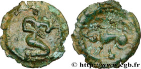 GALLIA BELGICA - BELLOVACI (Area of Beauvais)
Type : Bronze au personnage agenouillé et au sanglier 
Date : c. Ier siècle avant J.-C. 
Mint name / Tow...