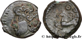 GALLIA - BITURIGES CUBI (Area of Bourges)
Type : Bronze ABVDOS aux trois annelets pointés 
Date : c. 60-50 AC. 
Mint name / Town : Bourges (18) 
Metal...