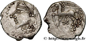 GALLIA - BITURIGES CUBI (Area of Bourges)
Type : Denier au glaive et au pentagramme 
Date : c. 60-50 AC. 
Metal : silver 
Diameter : 15,5  mm
Orientat...