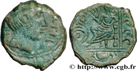 GALLIA - CARNUTES (Beauce area)
Type : Bronze PIXTILOS classe V à la “déesse assise” 
Date : c. 40-30 AC. 
Mint name / Town : Chartres (28) 
Metal : b...