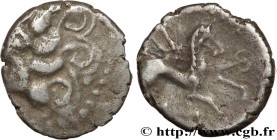 EDUENS, ÆDUI (BIBRACTE, Area of the Mont-Beuvray)
Type : Denier à l’oiseau - revers à l’étrier 
Date : c. avant 52 AC. 
Mint name / Town : Autun (71) ...
