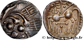 ELUSATES (Area of the Gers)
Type : Drachme “au cheval” 
Date : IIIe-IIe siècle av. J.-C 
Metal : silver 
Diameter : 17  mm
Orientation dies : 9  h.
We...