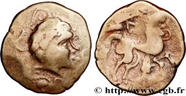 PICTONES (Area of Poitiers)
Type : Statère d’électrum à la main 
Date : Ier siècle avant J.-C. 
Mint name / Town : Poitiers (86) 
Metal : electrum 
Di...