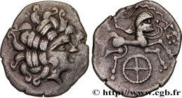 REDONES (Area of Rennes)
Type : Statère de billon, classe IV 
Date : c. 80-50 AC. 
Metal : billon 
Diameter : 24  mm
Orientation dies : 10  h.
Weight ...