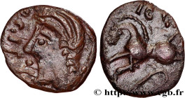 GALLIA BELGICA - SEQUANI (Area of Besançon)
Type : Denier TOGIRIX 
Date : c. 80-50 AC. 
Metal : silver 
Diameter : 13,5  mm
Orientation dies : 3  h.
W...