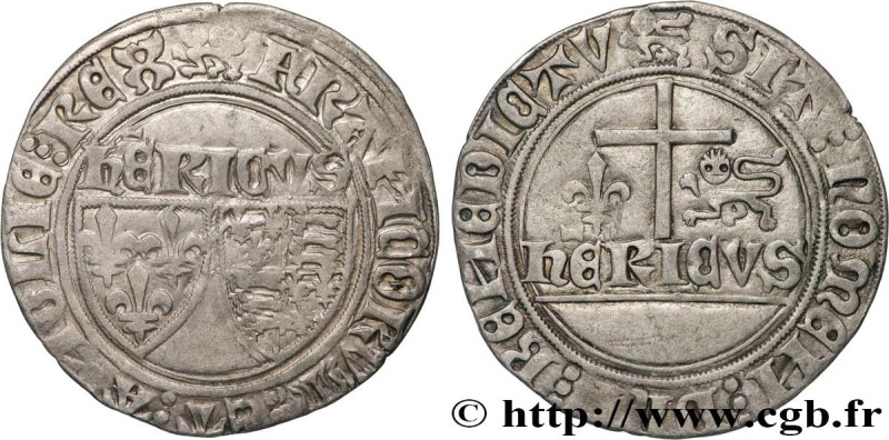 HENRY VI OF LANCASTER
Type : Blanc aux écus 
Date : 23/11/1422 
Date : n.d. 
Min...