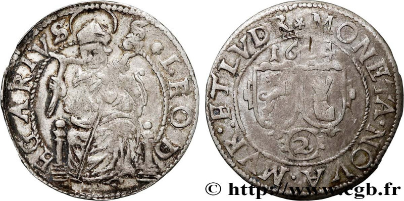 MURBACH AND LURE - LEOPOLD OF AUSTRIA (ADMINISTRATOR)
Type : 2 batz 
Date : 1624...