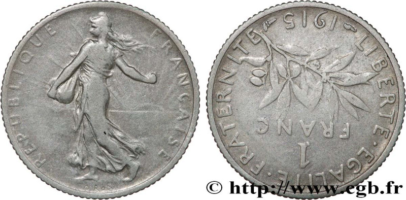 III REPUBLIC
Type : 1 franc Semeuse, frappe médaille 
Date : 1915 
Mint name / T...