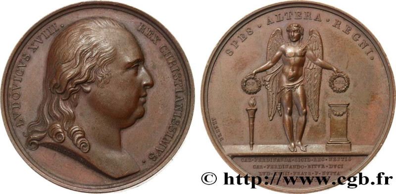 LOUIS XVIII
Type : Médaille, Mariage du duc de Berry 
Date : 1816 
Mint name / T...