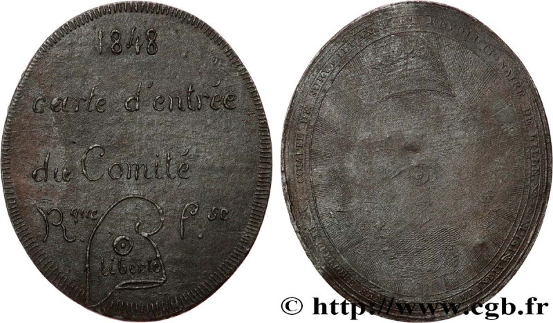 SECOND REPUBLIC
Type : Médaille, Carte d'entrée du Comité de surveillance et rév...