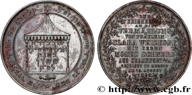 GERMANY
Type : Médaille, Mariage de Clara Weiskopf et Moses Schnerb 
Date : 1896...