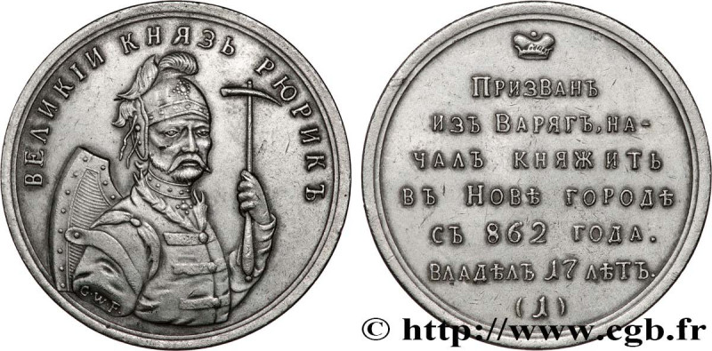 RUSSIA
Type : Médaille, Riourik 
Date : n.d. 
Metal : silver 
Diameter : 37,5  m...