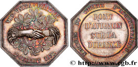 PONTS ET CHAUSSÉES / BRIDGES AND ROADS
Type : PONT D'AVIGNON SUR LA DURANCE 
Date : 1837 
Metal : silver 
Diameter : 30  mm
Orientation dies : 12  h.
...