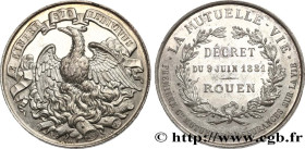 INSURANCES
Type : La Mutuelle-Vie de Rouen  
Date : (après 1881) 
Date : n.d. 
Mint name / Town : Paris 
Metal : silver 
Diameter : 41  mm
Orientation...