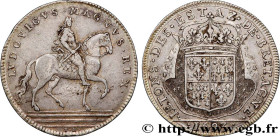 BRITTANY (STATES OF...) 
Type : États de Vannes 
Date : 1693 
Metal : silver 
Diameter : 28,5  mm
Orientation dies : 6  h.
Weight : 6,10  g.
Edge : li...