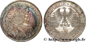 GERMANY
Type : 5 Mark Markgrafe Ludwig Wilhelm von Baden 
Date : 1955 
Mint name / Town : Karslruhe 
Quantity minted : 198000 
Metal : silver 
Millesi...