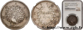 KINGDOM OF BURMA - MINDON MIN
Type : 1 Kyat CS1214 
Date : 1852 
Metal : silver 
Millesimal fineness : 917  ‰
Diameter : 30,5  mm
Orientation dies : 1...