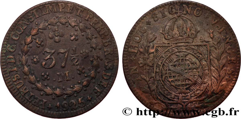 BRAZIL - EMPIRE OF BRAZIL - PETER I
Type : 37 1/2 Reis  
Date : 1825 
Mint name ...