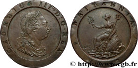 GREAT-BRITAIN - GEORGE III
Type : 2 Pence  
Date : 1797 
Mint name / Town : Soho 
Quantity minted : 722100 
Metal : copper 
Diameter : 36  mm
Orientat...
