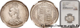 GREAT-BRITAIN - VICTORIA
Type : 1 Shilling Victoria buste du jubilé 
Date : 1887 
Quantity minted : 4034000 
Metal : silver 
Millesimal fineness : 925...