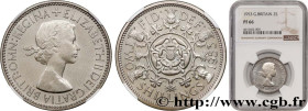 UNITED KINGDOM
Type : 1 Florin (2 Shillings) Elisabeth II 
Date : 1953 
Quantity minted : 40000 
Metal : copper nickel 
Diameter : 28,50  mm
Orientati...