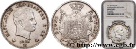 ITALY - KINGDOM OF ITALY - NAPOLEON I
Type : 5 Lire 
Date : 1813 
Mint name / Town : Milan 
Quantity minted : 771667 
Metal : silver 
Millesimal finen...