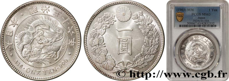 JAPAN
Type : 1 Yen type II dragon an 34 Meiji  
Date : (1903) 
Quantity minted :...