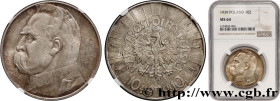 POLAND
Type : 10 Zlotych aigle / Maréchal Pilsudski 
Date : 1939 
Mint name / Town : Varsovie 
Quantity minted : - 
Metal : silver 
Millesimal finenes...