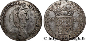 SWITZERLAND - CANTON OF NEUCHATEL
Type : 20 Kreuzer Princesse Marie de Orléans-Nemours 
Date : 1695 
Mint name / Town : Neuchâtel 
Metal : billon 
Dia...