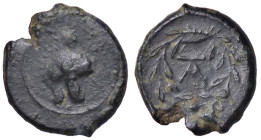 GRECHE - SICILIA - Taormina - AE 13 Calc. 2/1 (AE g. 2,09) Mercenari Campani -
BB