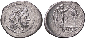 ROMANE REPUBBLICANE - ANONIME - Monete senza simboli (dopo 211 a.C.) - Vittoriato B. 9; Cr. 53/1 (AG g. 2,36)
BB+