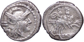 ROMANE REPUBBLICANE - ANONIME - Monete senza simboli (dopo 211 a.C.) - Sesterzio B. 4; Cr. 44/7 (AG g. 1,03)
qBB