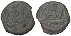 ROMANE REPUBBLICANE - ANONIME - Monete con simboli o monogrammi (211-170 a.C.) - Asse (AE g. 24,8)
MB