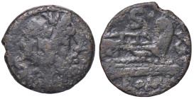 ROMANE REPUBBLICANE - ANONIME - Monete con simboli o monogrammi (211-170 a.C.) - Semisse Museo Hannover 2800/2812 (AE g. 6,54) Simbolo davanti alla pr...