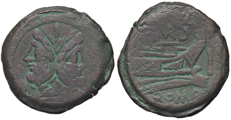 ROMANE REPUBBLICANE - PAPIRIA - Papirius Turdus (169-158 a.C.) - Asse Cr. 193/1 ...