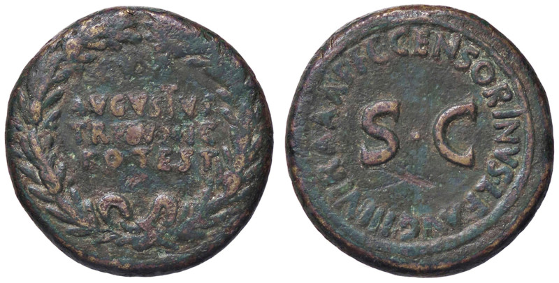ROMANE IMPERIALI - Augusto (27 a.C.-14 d.C.) - Dupondio C. 452; RIC 326 (AE g. 1...