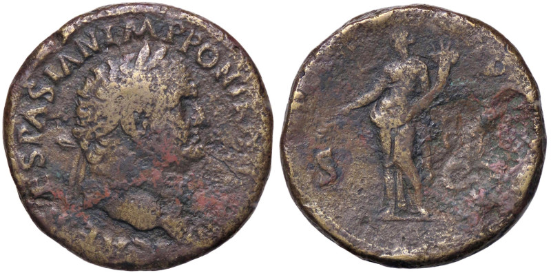 ROMANE IMPERIALI - Vespasiano (69-79) - Sesterzio C. 327 (AE g. 22,28)
MB