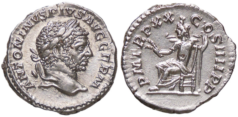 ROMANE IMPERIALI - Caracalla (198-217) - Denario C. 385; RIC 291b (AG g. 3,34)
...