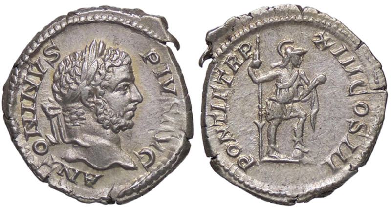 ROMANE IMPERIALI - Caracalla (198-217) - Denario C. 477 (AG g. 3,17)
SPL