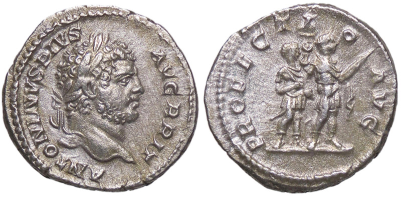 ROMANE IMPERIALI - Caracalla (198-217) - Denario C. 509 (10 Fr.); RIC 226 (AG g....