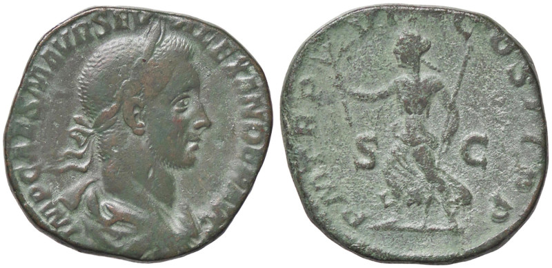 ROMANE IMPERIALI - Alessandro Severo (222-235) - Sesterzio C. 320 (AE g. 21,69)...