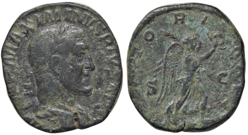 ROMANE IMPERIALI - Massimino I (235-238) - Sesterzio C. 100; RIC 67 (AE g. 19,36...