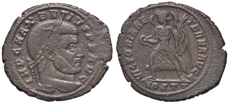 ROMANE IMPERIALI - Massenzio (306-312) - Follis (Ostia) C. 112 (MI g. 6,86)
BB