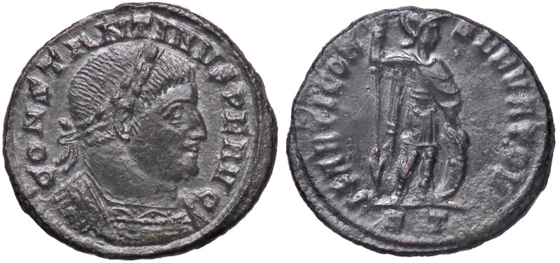 ROMANE IMPERIALI - Costantino I (306-337) - Follis ridotto (Ticinum) RIC 124b (M...