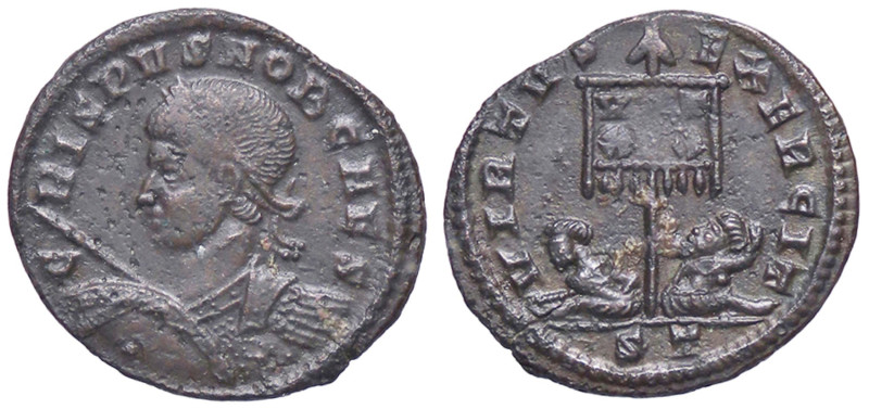 ROMANE IMPERIALI - Crispo (317-326) - Follis ridotto (Ticinum) RIC 117 (MI g. 2,...