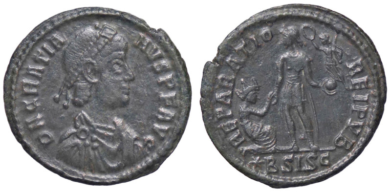 ROMANE IMPERIALI - Graziano (367-383) - Maiorina (Siscia) C. 30; RIC 262 (AE g. ...