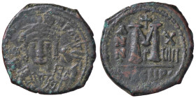 BIZANTINE - Maurizio Tiberio (582-602) - Follis (Antiochia) Sear 533 (AE g. 11,45)
qBB