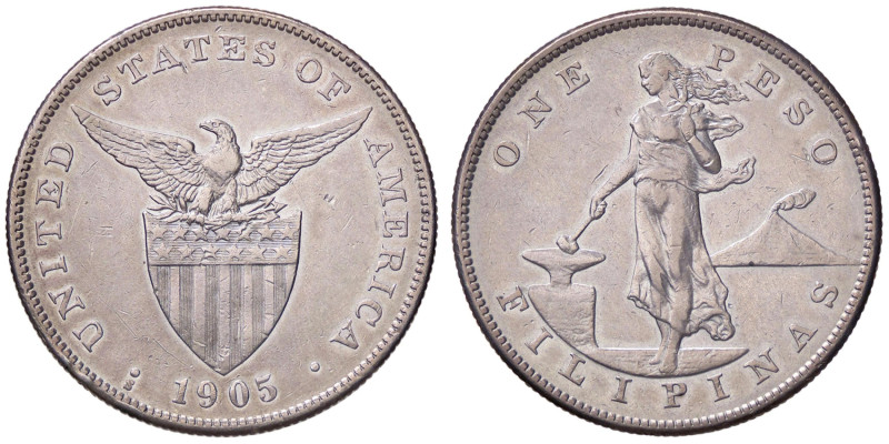 ESTERE - FILIPPINE - Repubblica - Peso 1905 S AG Colpetto
bel BB