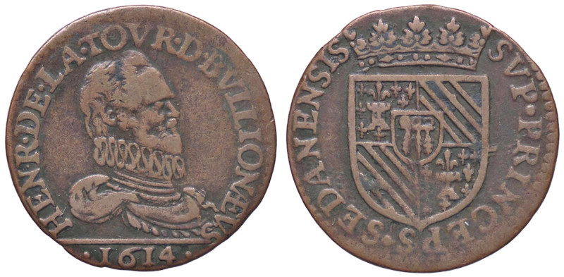 ESTERE - FRANCIA - Henri de la Tour d'Auvergne (1591-1623) - 2 Liard 1614 Kr. 12...